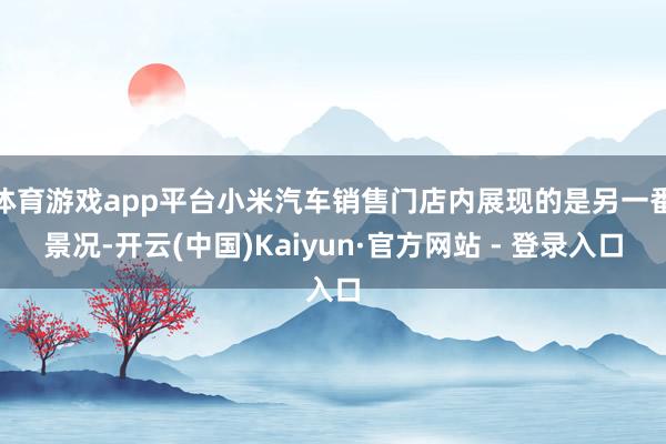 体育游戏app平台小米汽车销售门店内展现的是另一番景况-开云(中国)Kaiyun·官方网站 - 登录入口