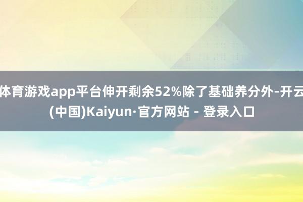 体育游戏app平台伸开剩余52%除了基础养分外-开云(中国)Kaiyun·官方网站 - 登录入口