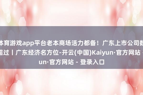 体育游戏app平台老本商场活力都备！广东上市公司数目市值双超过丨广东经济名方位-开云(中国)Kaiyun·官方网站 - 登录入口