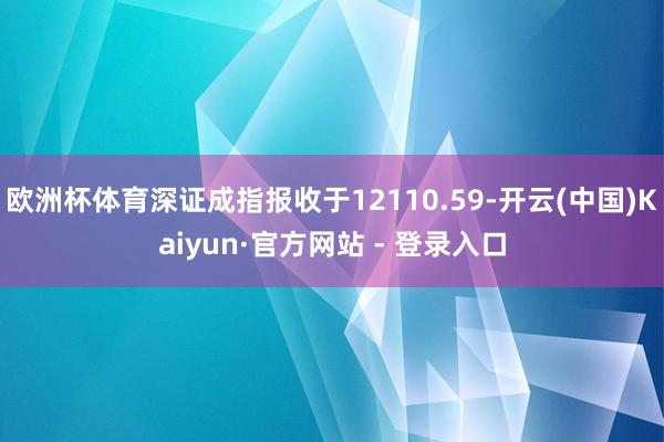 欧洲杯体育深证成指报收于12110.59-开云(中国)Kaiyun·官方网站 - 登录入口
